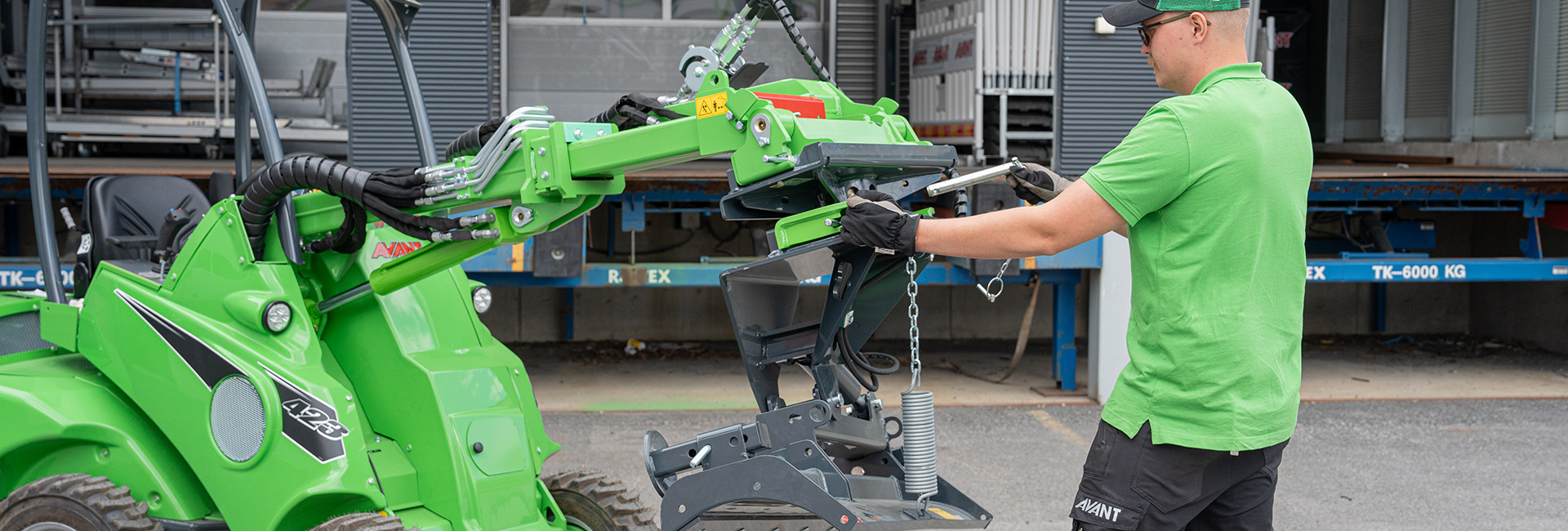 Avant mekanisk redskabsrotator