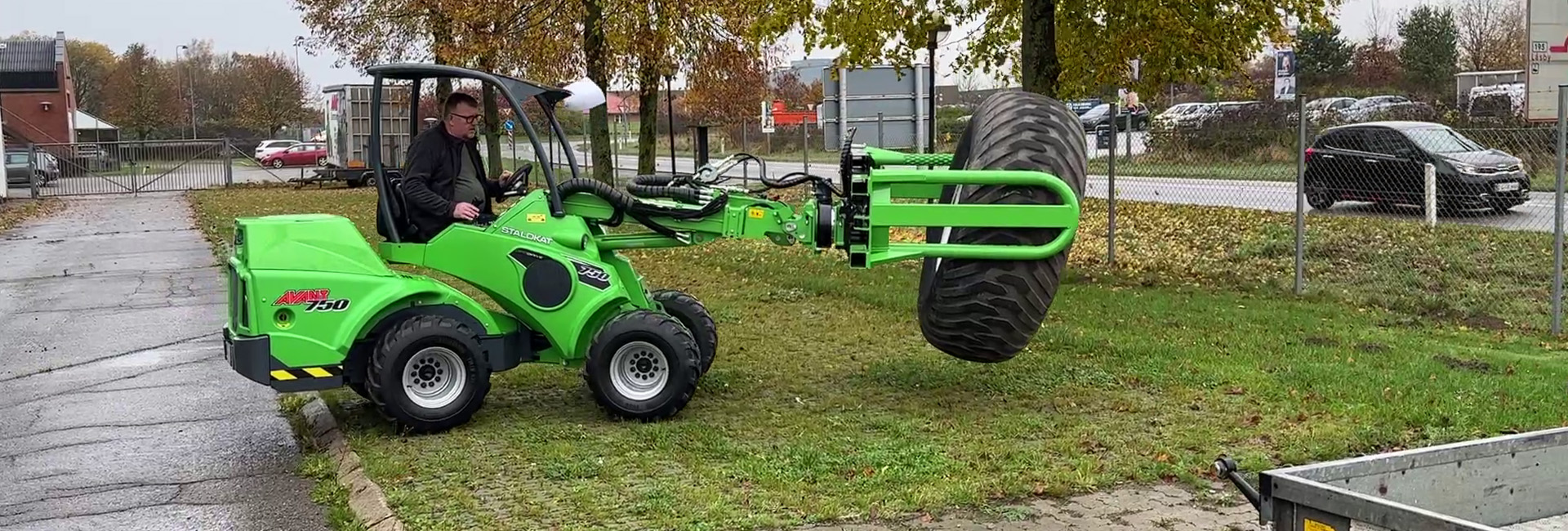 Arbejdsbillede af Avant sand og saltspreder